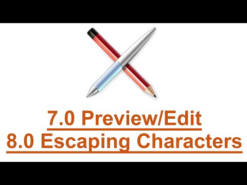 7.0 Preview/Edit & 8.0 Escaping Characters | WikidPad | Davos Video