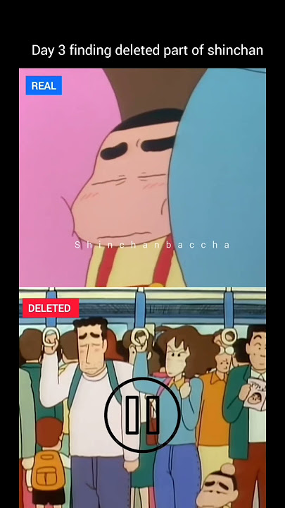 Shinchan Deleted Scene vs Real Scene! 🤯 #Shinchan #Anime #DeletedScenes #RealScenes #AnimeFans part7