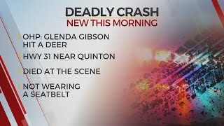McAlester Woman Dies After Hitting Deer, Crashing Along OK-31 In Pittsburg County