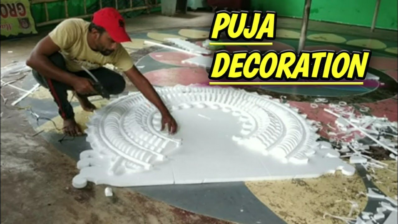How to make a difference thermocol puja decorationsimply for Home