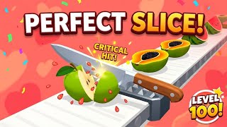 Perfect Slices game Live 🔪🍆🍄‍🟫🍅🍎🍞 #Live #viral screenshot 4