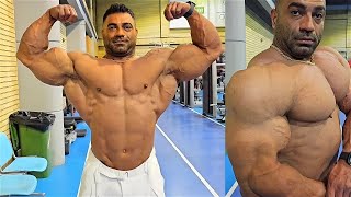 BEAST MODE - Iranian IFBB Pro bodybuilder Hamed Eyni in full pump!