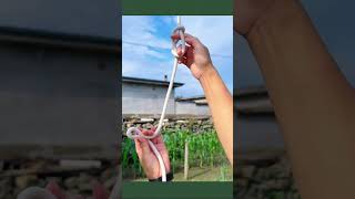 Easy to tie but strong and reluable result #ropework #lifehacks #outdoor #knotskills
