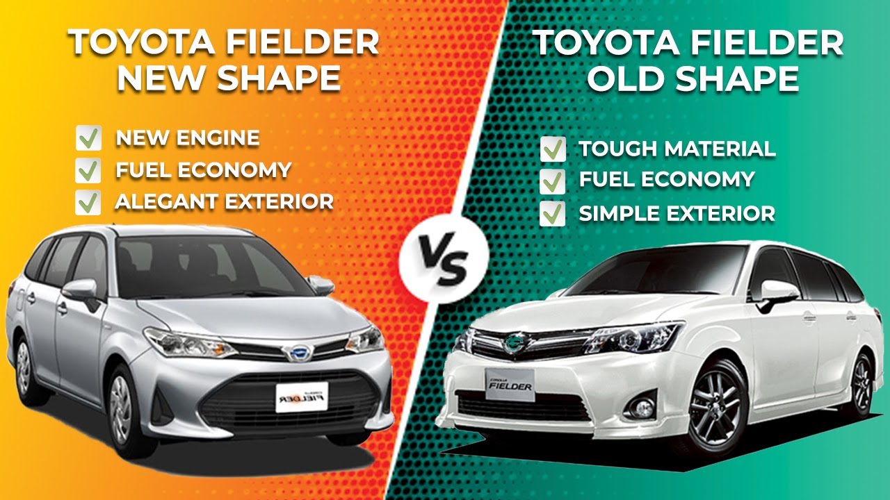 Toyota Corolla Fielder Old Shape Vs New Shape Comparison Toyota