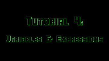 MadCommands Tutorial 04: Variables And Expressions