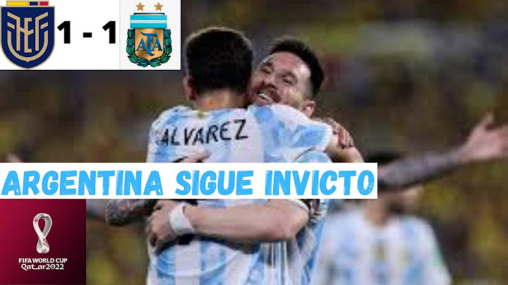 Argentina empata 1 a 1 en Ecuador y sigue invicto