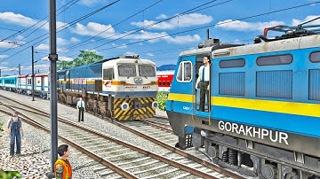 Two Trains on Same Track Due to Track Fault -:- EMERGENCY STOP | Train Simulator