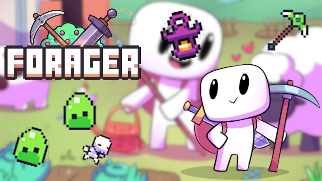 Making a Slime Pickaxe! Forager 1 YouTube