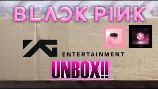 BLACKPINK SQUARE UP Black + Pink CDs [[unboxing]] I GOT LISA & ROSÉ CARDS! Stickers? Mini Stand Up?