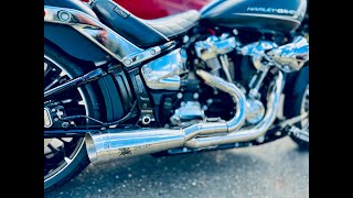 Gallop Motorcycles Sleipnir Exhaust Install on 2023 Harley Davidson Breakout