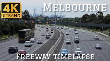 4K Melbourne Monash Freeway traffic Timelapse #cars #timelapse #freeway  #walkingtour Australia