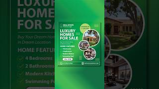 how to make real estate poster design in illustrator