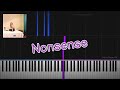 Nonsense by Sabrina Carpenter - Piano Cover and Tutorial by Isabella Legrande