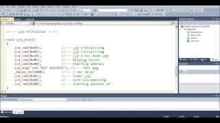 INTERFACING OF LCD TO MICROCONTROLLER AND SENDING DATA VIA  USART