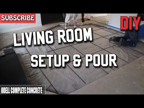 Como Despeje uma Concrete Sala Pavimento (DIY)