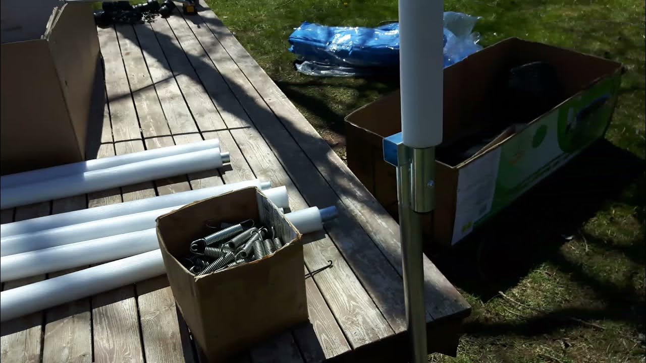 jumpTek 14 foot Trampoline installation (Part 1) YouTube