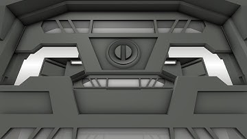 Modular Sci-Fi Set Wip 57 Blender 2.75a - Animated sci-fi doors