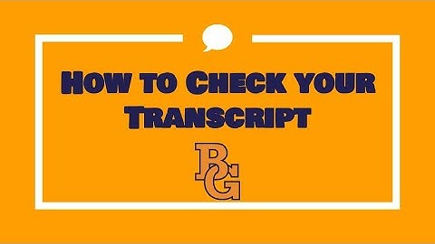 How to Check Your Transcript