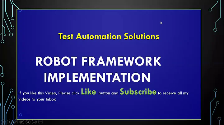 Robot Framework Implementation in Real Time || Create Folder Structure