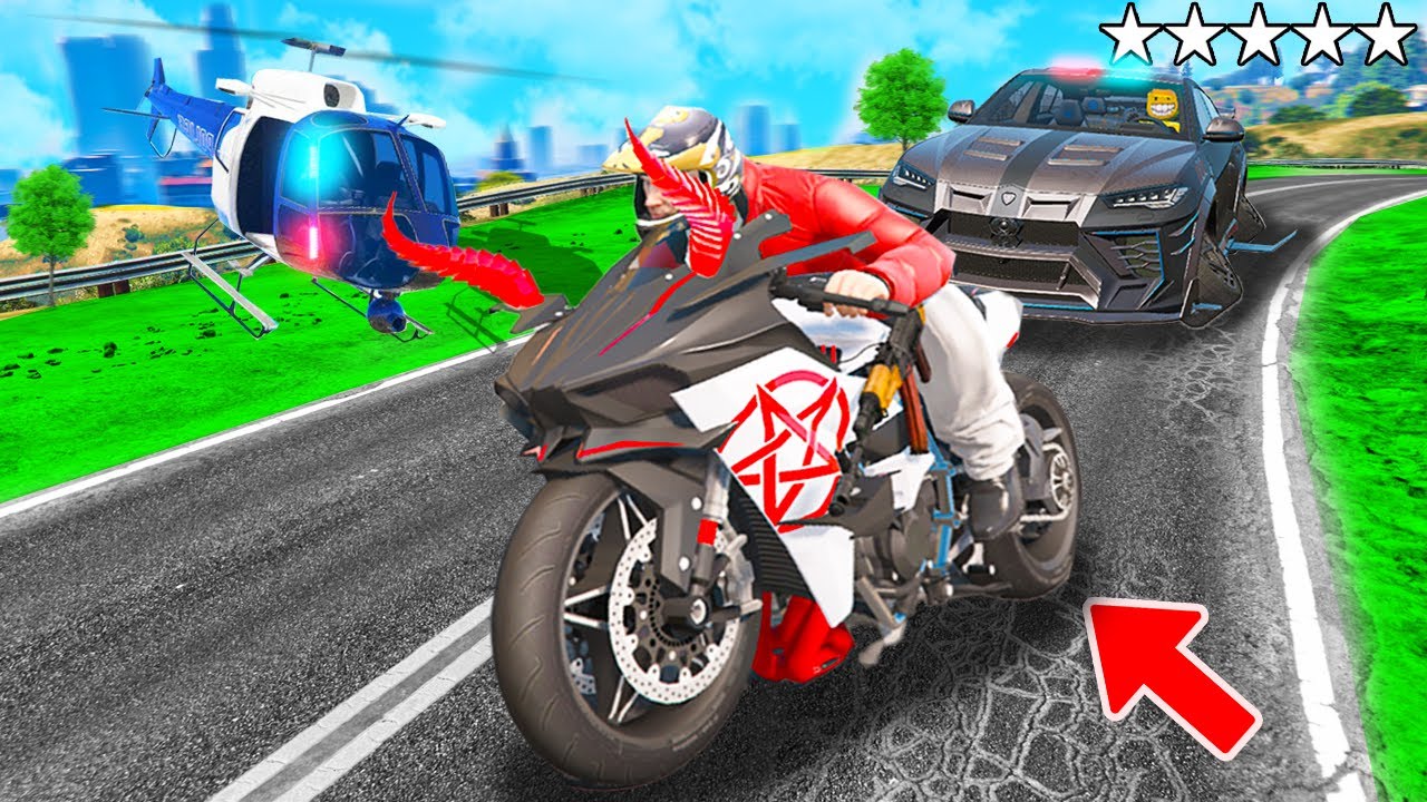 POLIZEI verfolgt ZUFÄLLIGES OP MOTORRAD in GTA 5! (Polizei vs. Dieb)