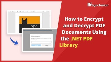 .NET PDF Library: How to Encrypt and Decrypt PDF Documents