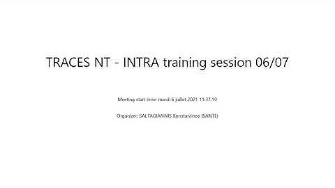 Traces NT – intra UE - Vidéo sur le carnet de route pour le transport d’animaux supérieur à 8H (VO)