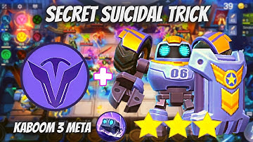 NEW SUICIDAL TRICK WITH KABOOM 3rd SKILL | KABOOM SKILL 3 WITH SUPERHERO NEW COMBO MLBB MAGIC CHESS