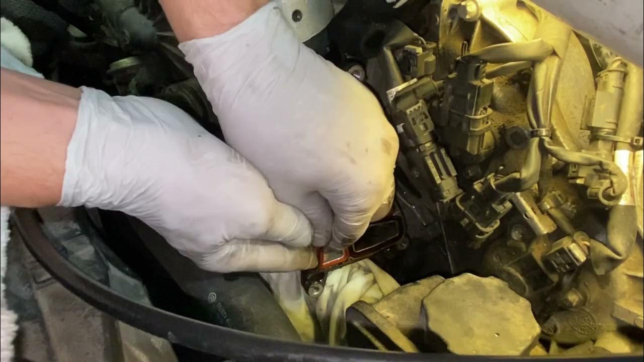 Mercedes E350 Oil Cooler Replacement 2008 and newer - W211 - YouTube