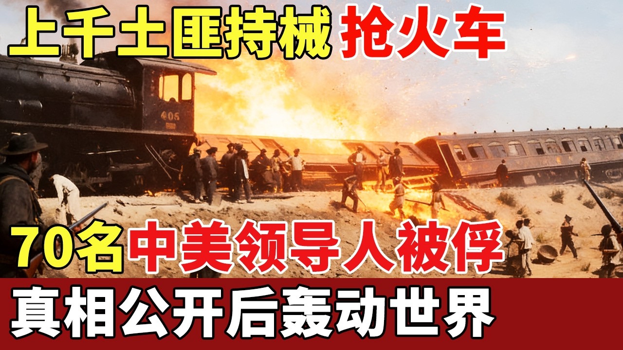 1923年临城劫车案，上千土匪持械抢火车，70名中美领导人被俘，土匪头子身份公开后轰动世界【历史档案】