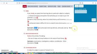 How to use OneLook dictionary