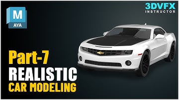 Car Modeling in Maya #camaro part-7
