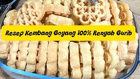 Resep Mudah Membuat Kembang Goyang/Kembang Loyang Gurih Renyah Tidak berminyak, Isi Toples Lebaran