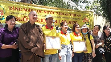 Bến Tre: Hội Từ thiện Tường Nguyên khám bệnh phát thuốc và trao tặng máy lọc nước