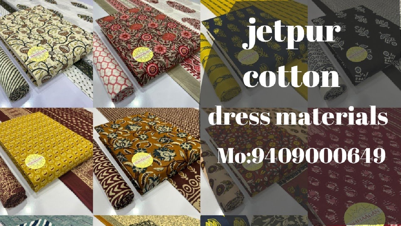jetpur cotton dress material Afifaa By Jetpur Cotton Printed Dress Material In Low price