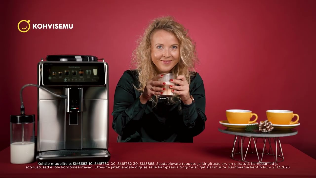 KohviSemu kampaania: osta valitud Saeco kohvimasin ja saad kingituseks robottolmuimeja!