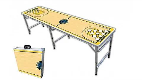 St Patrick's Day Review! 8' Folding Beer Pong Table with Bottle Opener, Ball Rack and 6 Pong Ball..