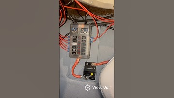 Added fused terminal… How to rewire a boat the right way.  Fuse panel install.  #boat #boating