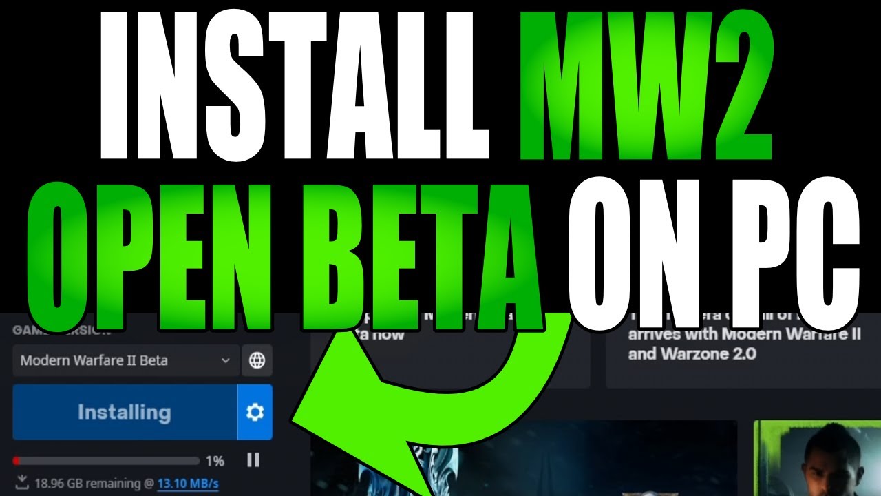 How To Install Blizzard Battle.net Desktop App  Download Call Of Duty  Modern Warfare Open Beta 