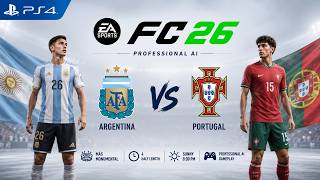 Argentina vs Portugal - Piala Dunia 2026 - Game Play FC 26 PS4 screenshot 5