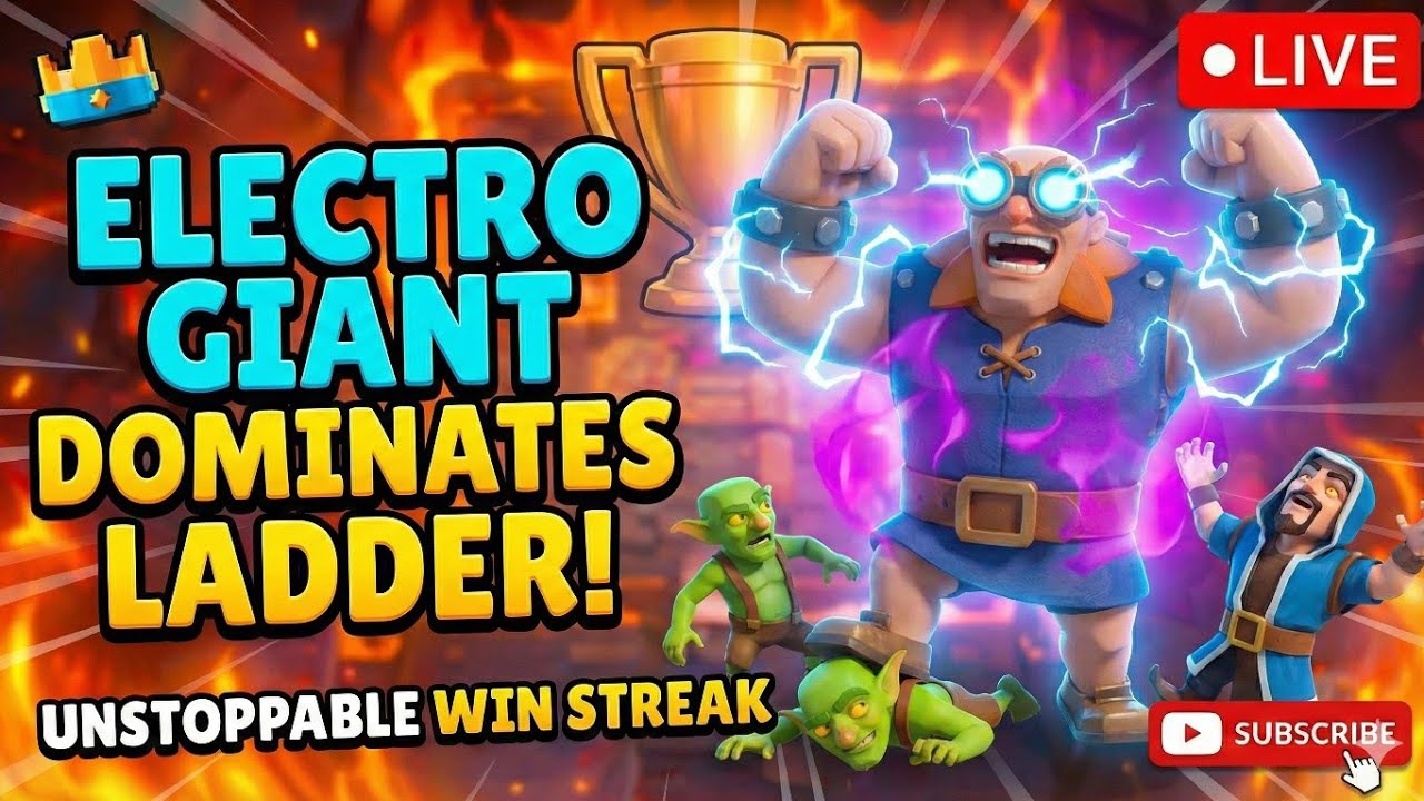 100% TOXIC LADDER PUSH 💀 Electro Giant + Evo Wizard = EZ WINS