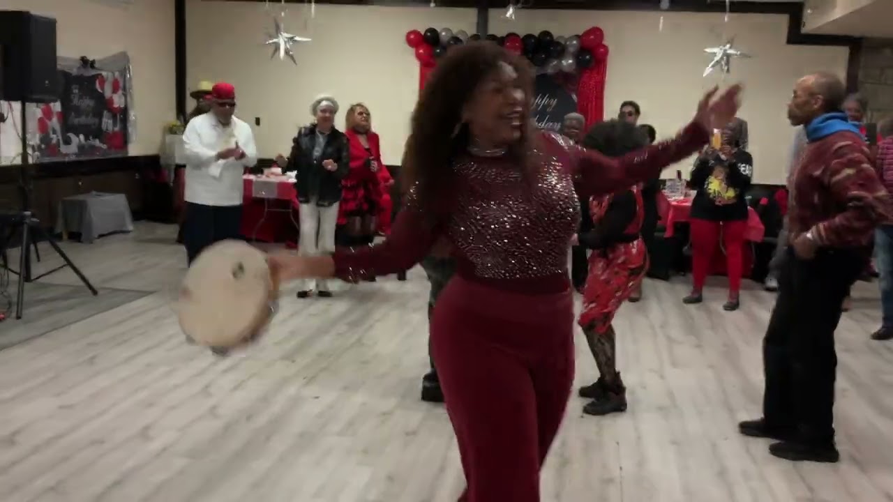 2/19/26-Kathy West’s BD Entrance, escorted by her Aunt-DMV Senior Hand Dancers & DJ Ernie “G”