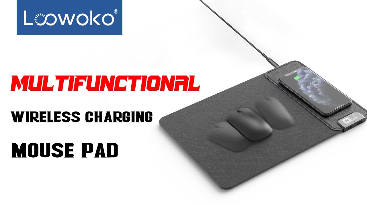 15W Wireless Charging Mouse Pad Unboxing & Review (Loowoko design)
