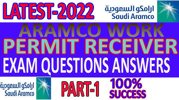 Latest Aramco Work Permit Receiver Question & Answer Part#1 2022 | Bilal EduInfo