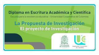 Audio 1. El proyecto de Investigación.