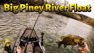 Kayak Fishing On The Big Piney River MO For Smallmouth Bass