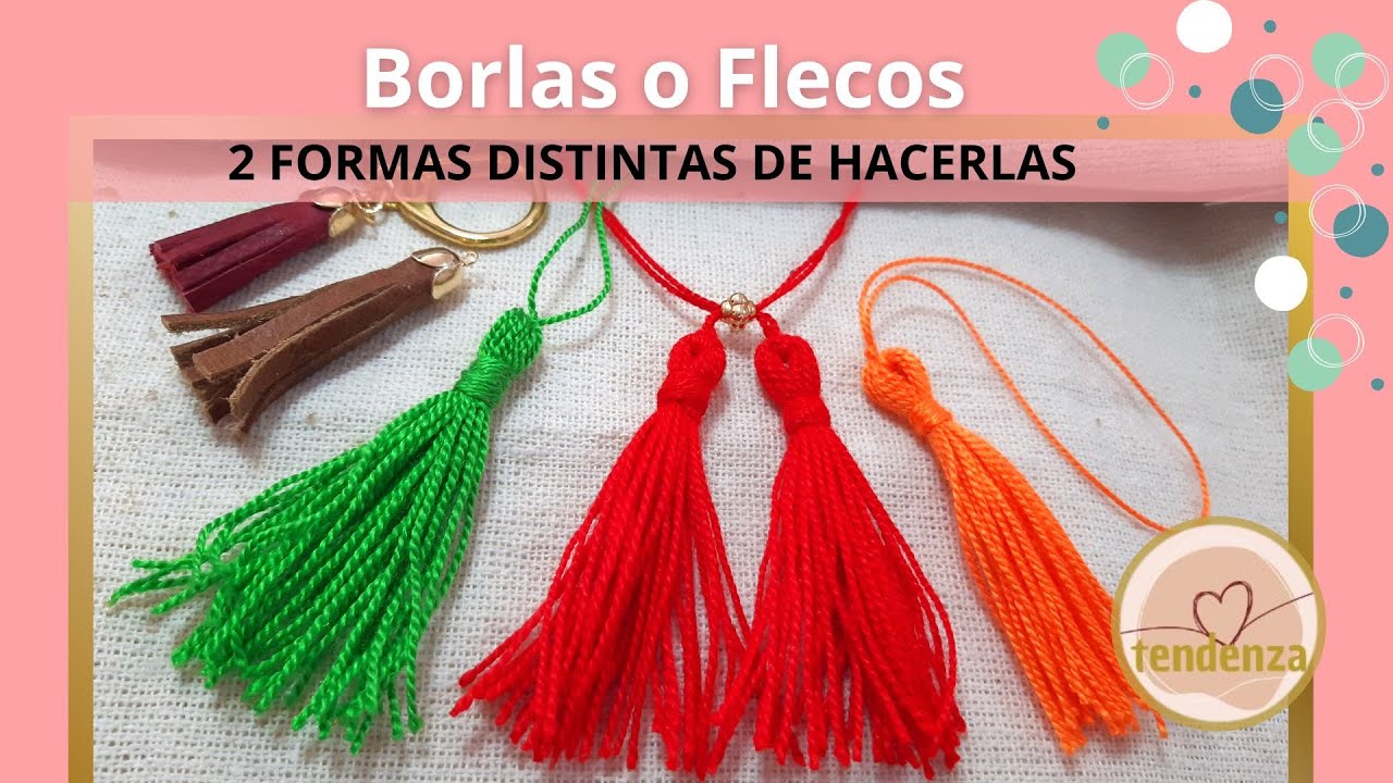 Como hacer borlas o flecos de hilo - **El Taller de lo Antiguo