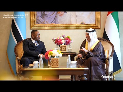 حاكم رأس الخيمة يستقبل رئيس بوتسوانا