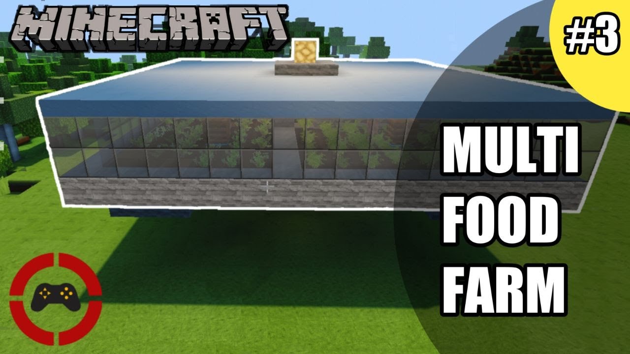 HOW TO MAKE MULTI FOOD FARM IN MINECRAFT PE#3 - YouTube