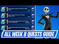 Fortnite Complete Week 8 Quests - How to EASILY Complete Week 8 Quests Challenges Season 4