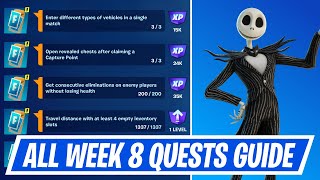 Fortnite Complete Week 8 Quests - How to EASILY Complete Week 8 Quests Challenges Season 4